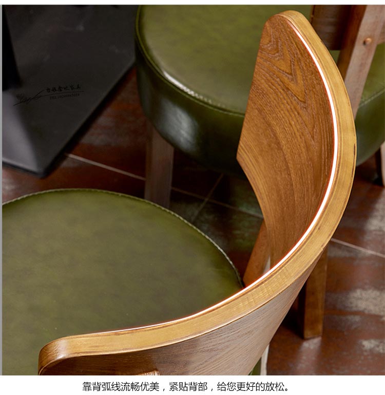 梦达西餐专用桌椅弧线设计