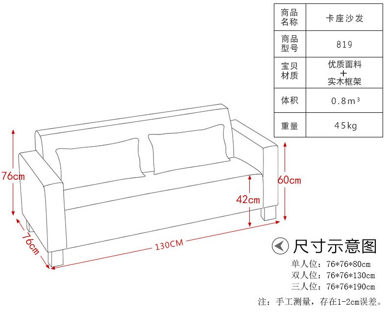 快餐卡座尺寸示意图