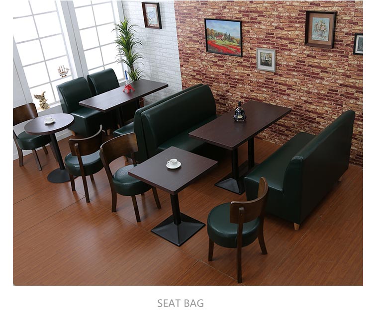 美式西餐厅卡座沙发装修效果图